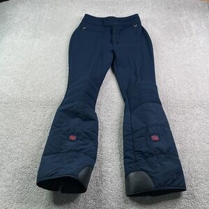 Vintage Roffe Olympic Ski Pants Womens 12 Blue Bootcut Skiing Trousers 80s USA